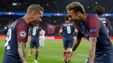 Dani Alves and Neymar