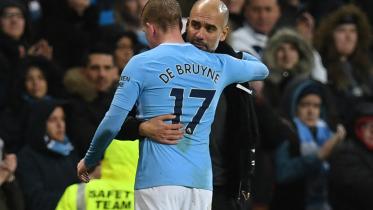 Pep Guardiola and Kevin De Bruyne