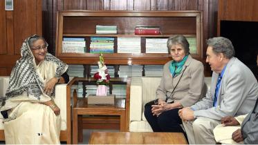 Prime Minister Sheikh Hasina, Dr Paul Connet, Ellen Connet
