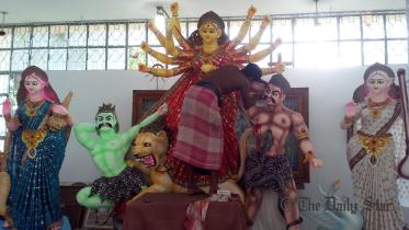 Preparations for Durga Puja