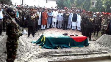 HM Ershad buried in Rangpur