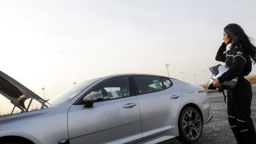 Saudi women speed driving