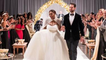 Serena Williams and Alexis Ohanian