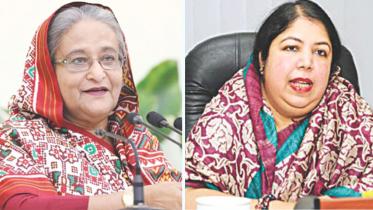 Prime Minister Sheikh Hasina and Speaker Shirin Sharmin Chaudhury