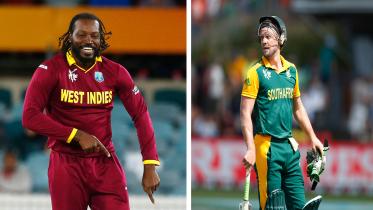Chris Gayle and AB de Villiers 