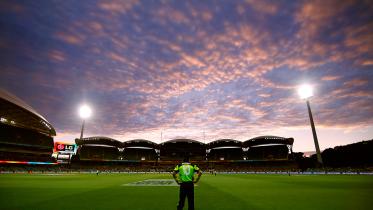 Sun sets at Adelaide