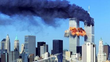 The Twin Towers moments after being hit by the two planes.jpg