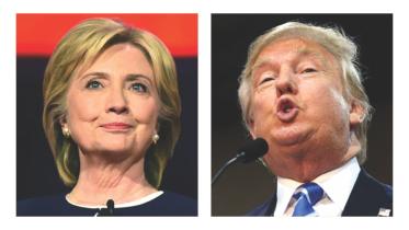 Trump and Clinton 