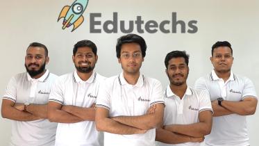 Team members of Edutechs. Photo: Edutechs