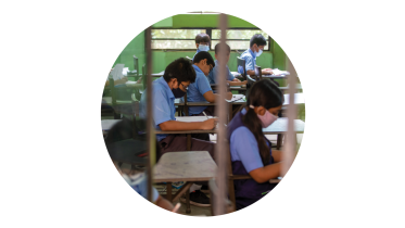 Students inside a classroom