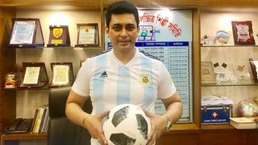 Zayed Khan supports argentina