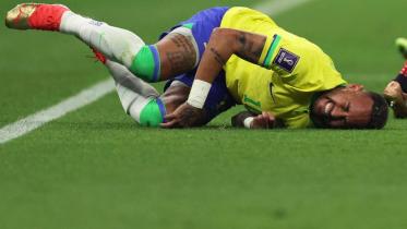 Neymar fouled against Serbia in the FIFA World Cup 2022 Qatar