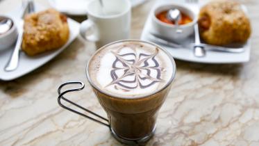 A cup of coffee.