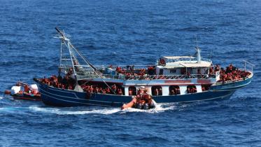 Migrants rescued from Mediterranean Sea