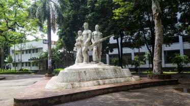 The Aparajeyo Bangla statue in Dhaka University