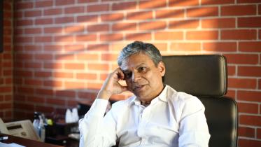 Portrait of Professor Imran Rahman, Vice-Chancellor of University of Liberal Arts, Bangladesh (ULAB)