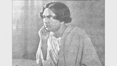 Portrait of young Kazi Nazrul Islam