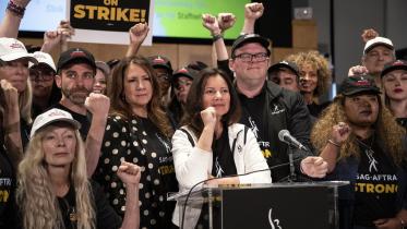 Hollywood stars join Screen Actors Guild’s strike