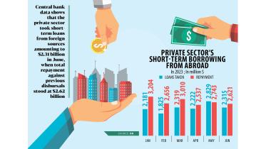 private sector's hort-term borrowing from abroad