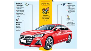 Pragati to start assembling sedans by December