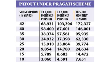 Universal Pension Scheme: Payout under pragati scheme