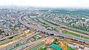 A major portion of the cement, steel and paint used in the construction of Dhaka Elevated Expressway was manufactured by 10 local companies.