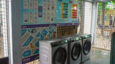 Washing machines at Student hall in Dhaka University 