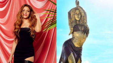 Shakira's Colombian home city unveils statue in her honor