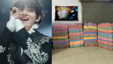 Bangladeshi BTS army special surprise for BTS V's birthday 
