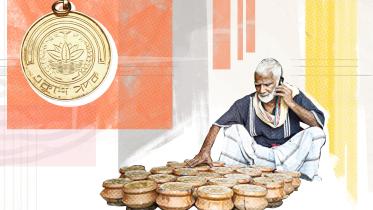 90-year-old curd seller Ziaul Haque wins Ekushey Padak