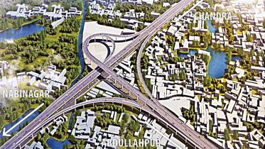 The design of Baipail Trumpet Interchange