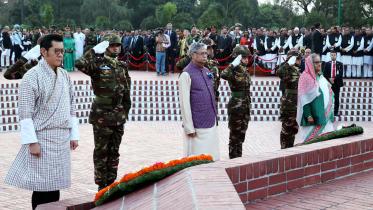 President, PM, Bhutanese king pay homage to Liberation War martyrs