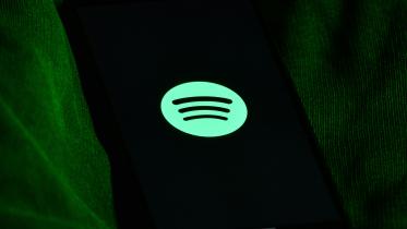 spotify logo on mobile