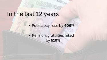 Tax revenue’s 43% spent on govt salaries