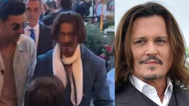 Shah Rukh Khan sports new look at Anant Ambani's bash, fans compare him to Johnny Depp