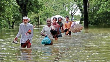 Flood in Sylhet: Thousands marooned in three districts
