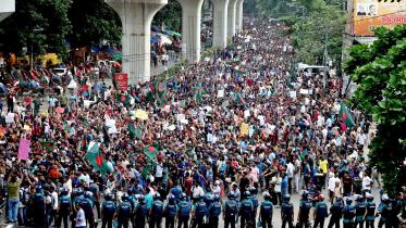 Protests against quota system in Bangladesh