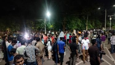 Dhaka University student protests against BCL