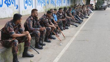 Police presence inside Dhaka University campus