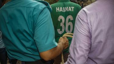 Child arrested, green shirt, 
