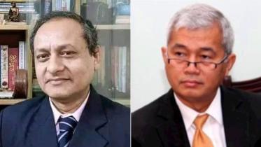 Dr Bidhan Ranjan Roy Poddar Supradeep Chakma take oath