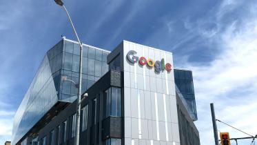 Google logo on building