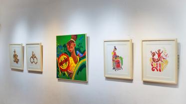 ‘Matir Manush’: Rasel Rana brings Bengal’s iconic tepa dolls to canvas