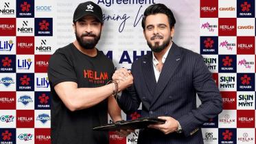 Shakib Khan welcomes Siam Ahmed as Remark-Herlan brand ambassador 