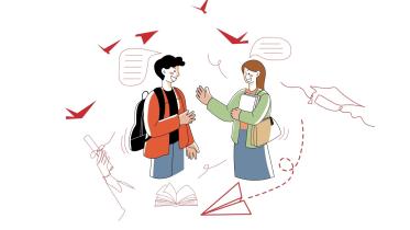 Graphical representation of friendship in Universities