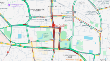 Gulistan Zero Point intersection traffic jam