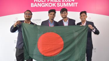 A group of innovative minds from Khulna University of Engineering & Technology (KUET) are looking to make an impact on society through their project “PENTABLE” by tackling the pressing issue of plastic waste. 