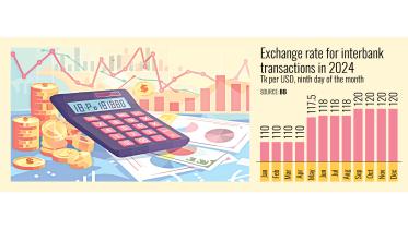 Exchange rate for interbank transactions in 2024