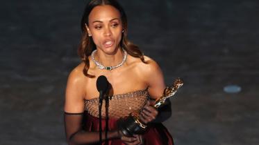 Zoe Saldana wins best supporting actress for 'Emilia Perez'