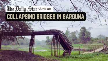 collapsing bridges in barguna